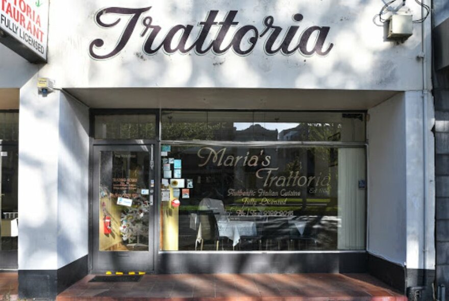 Street view of Maria's Trattoria.