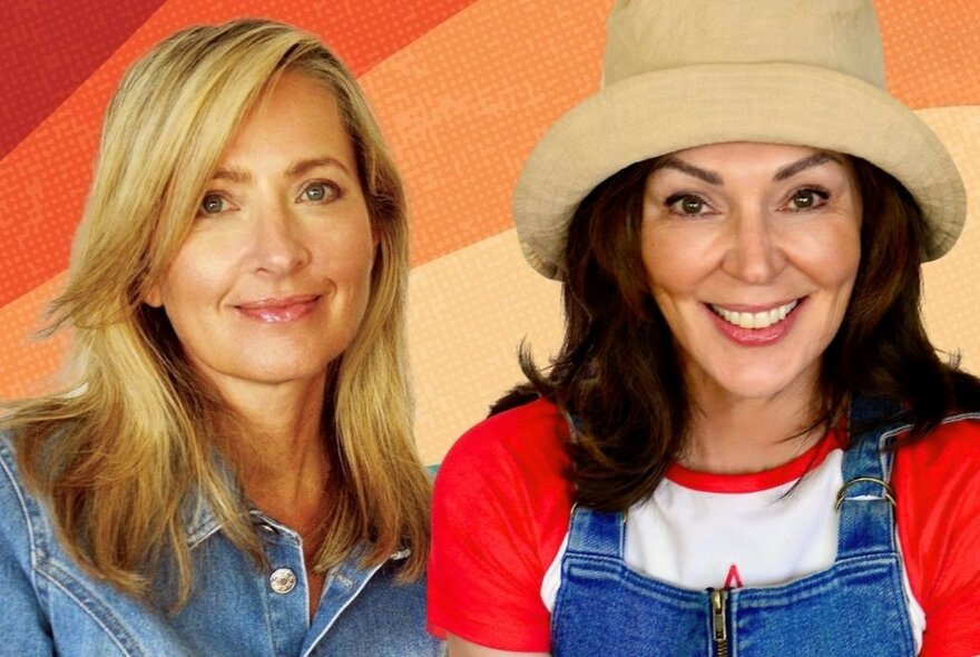 Side by side portraits of singer/performers Susie King and Jacqui Hamilton, both smiling.