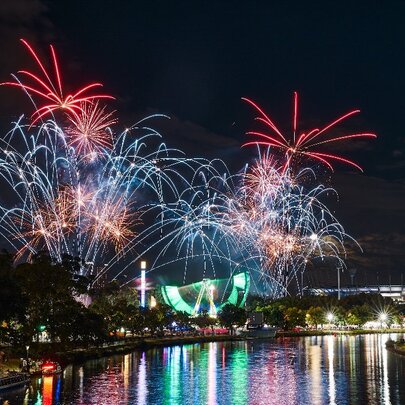 Fireworks at Moomba Festival