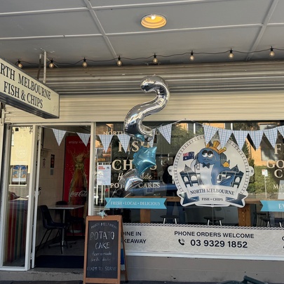 Exterior of the North Melbourne Fish and Chip shop