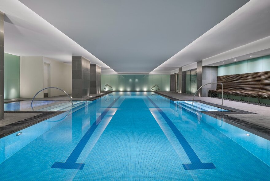 The indoor pool at The Westin Melbourne.