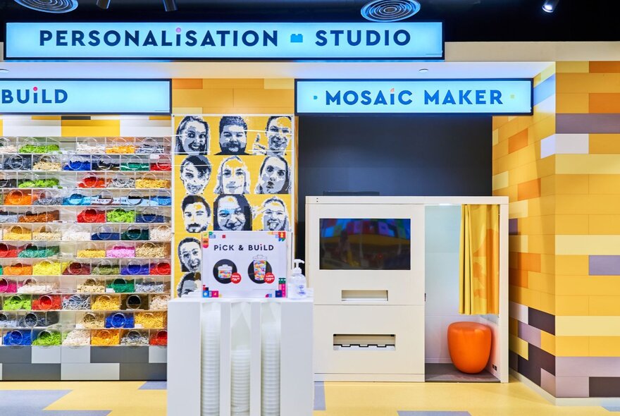 Personation Studio space at the Melbourne LEGO Certified Store