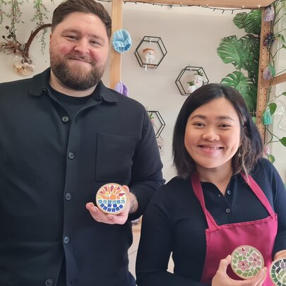 Colourful Mosaic Coaster Workshop