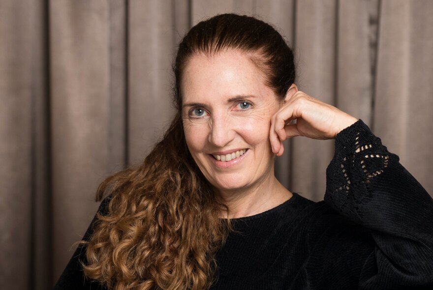 Portrait of pianist and concert soloist Dr Elyane Laussade.