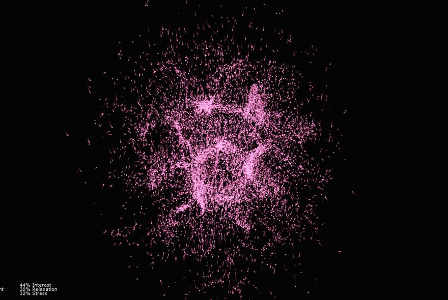 A purple stardust explosion on a black background.