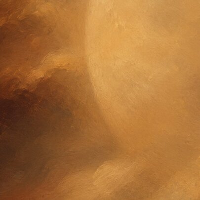 Artwork of an orange orb.