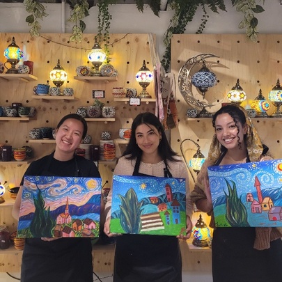 Paint and Sip Class: Acrylic Art on Canvas