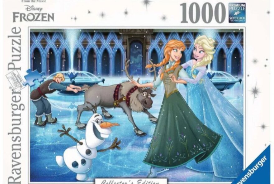 Frozen jigsaw puzzle 1000 piece set.