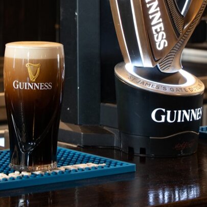 A pint of Guinness.