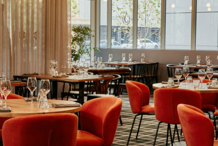 Modern interior dining room of the Duke of Wellington pub.