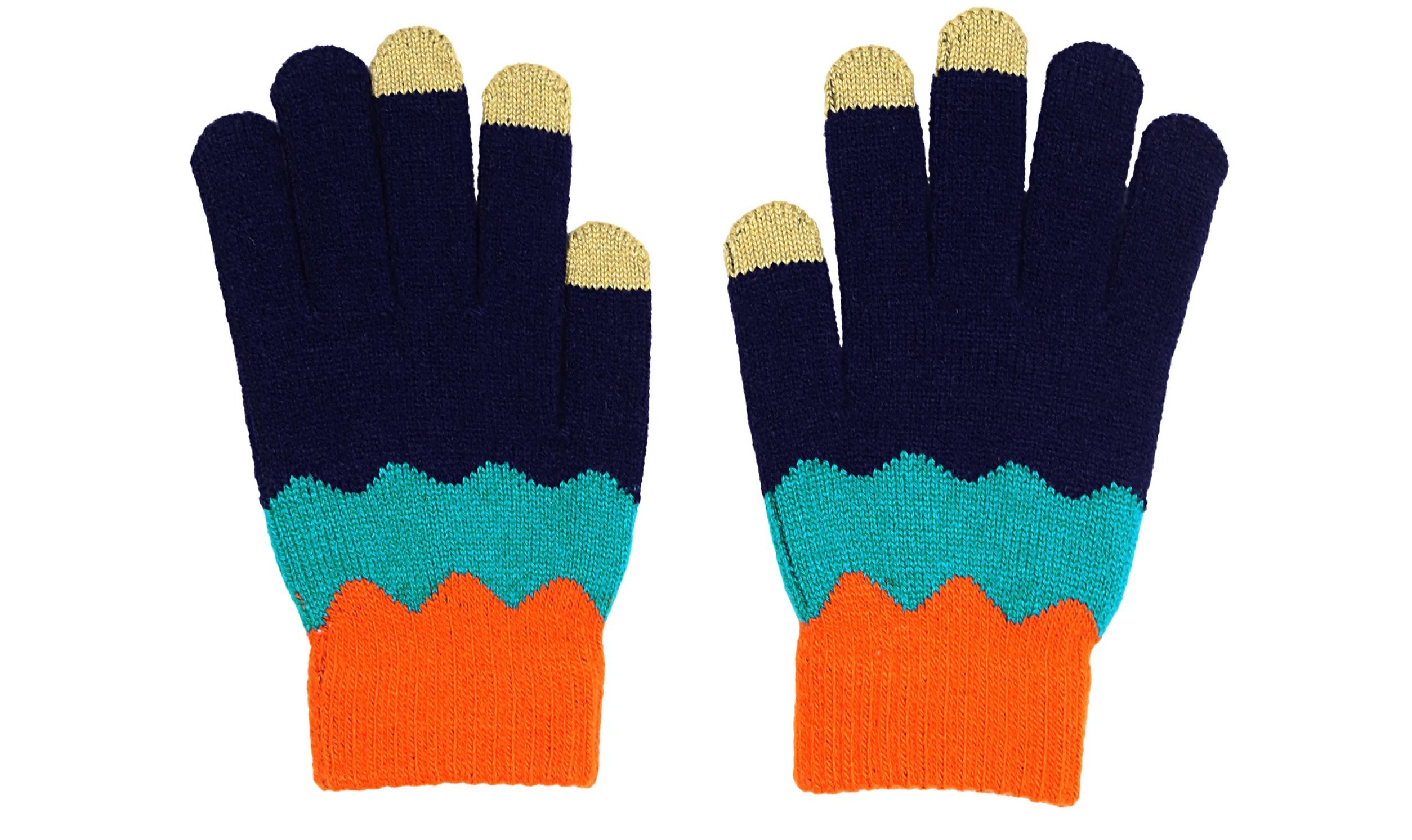 A pair of colourful gloves