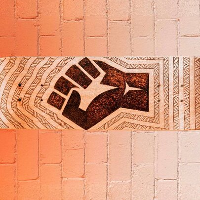 Skateboard Pyrography