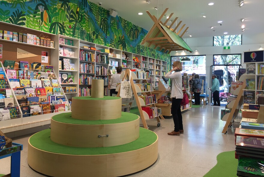 Books for sale inside Readings kids bookstore.