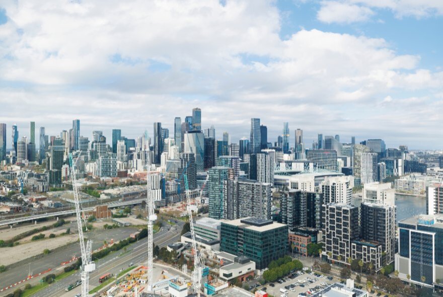 View from Melbourne Star Observation Wheel.