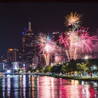 Fireworks at Moomba Festival