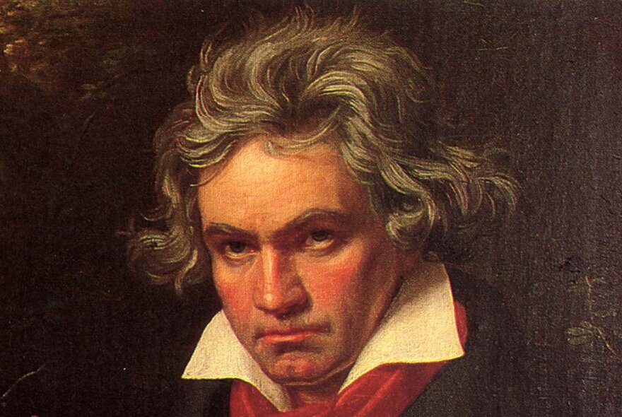 A classic portrait of Beethoven.