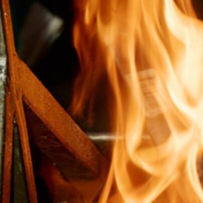 Flamegrill and hearth.