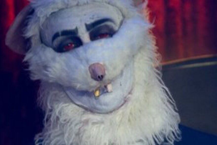 Wolfman suit with fangs and fur.
