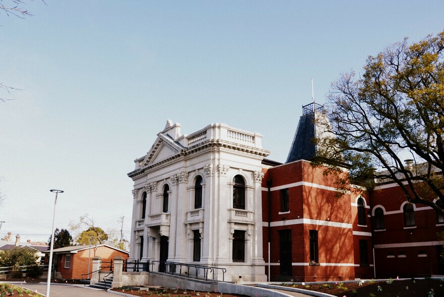 Historic old Kensington Town Hall building.