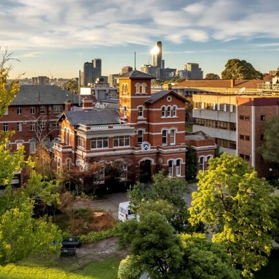South Yarra buildings with trees and distant views.
