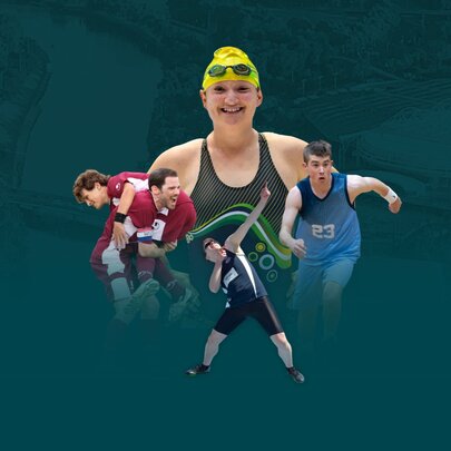 A composite image of athletes from the Australian Special Olympics national games.