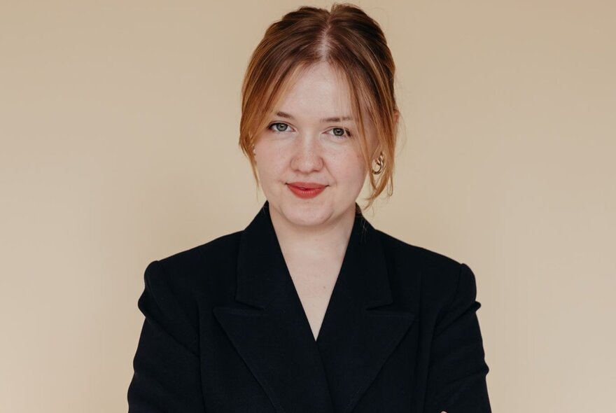 Portrait of ABC presenter Mary McGillivray.