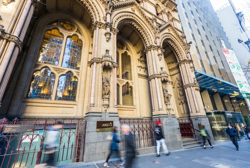 The Gothic Bank, headquarters of ANZ (Australia and New Zealand Banking Group Limited).