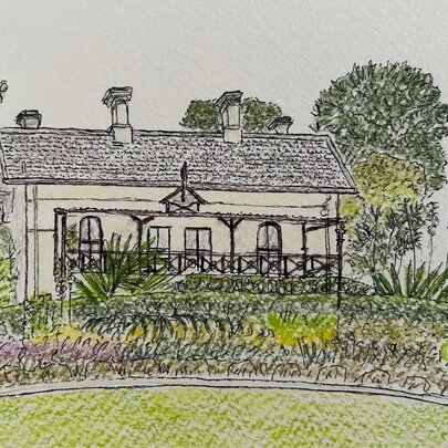 Let’s Sketch Gardens House Workshop