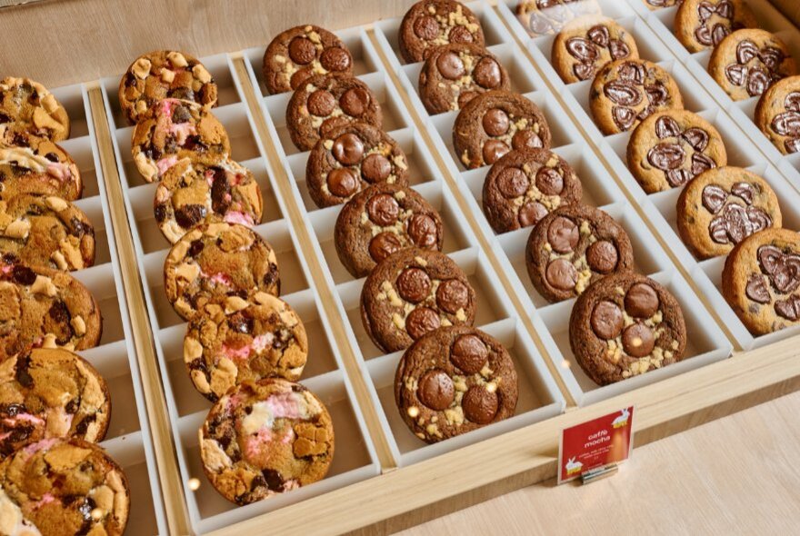 A display of cookies.