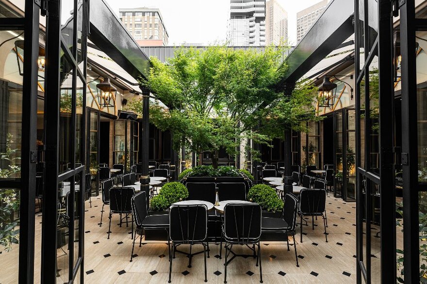 A terrace restaurant. 