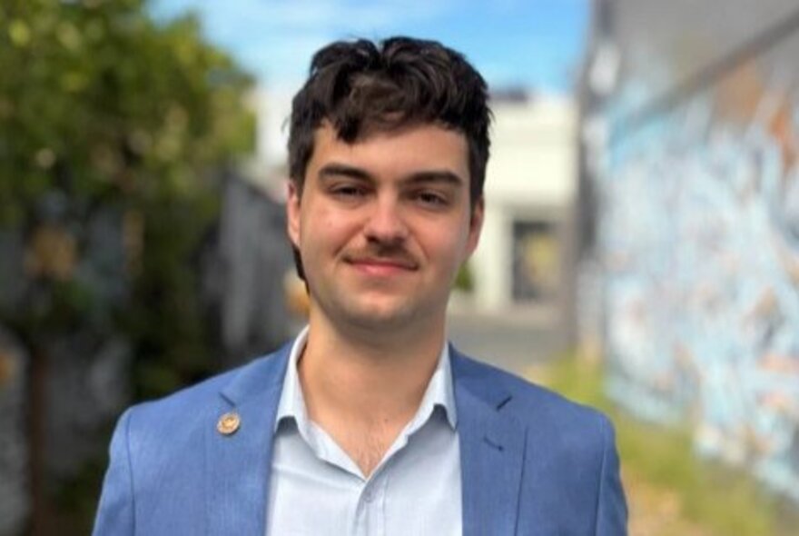 Portrait of trade unionist and writer, Oscar Kaspi-Crutchett.