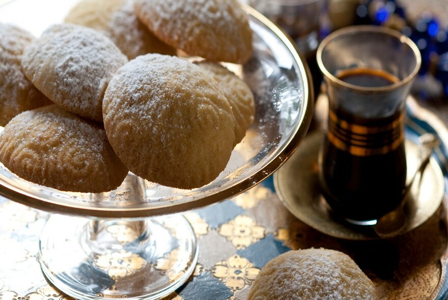 Lebanese biscuits and coffee.