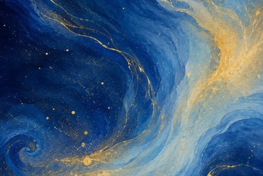 Celestial sky with stars and milky constellation.