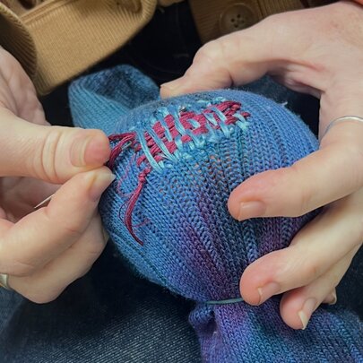 Visible Mending with Wunder Weave