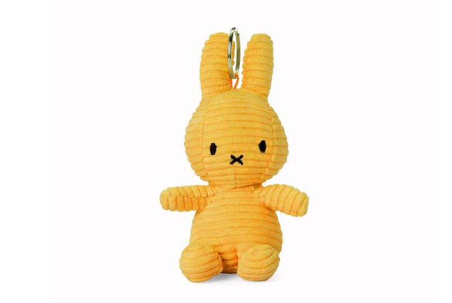 a yellow miffy keychain