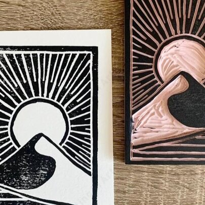 Tote Bag Block Printing Workshop for Beginners