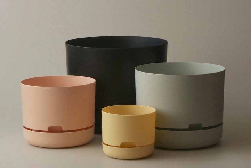 A series of pots