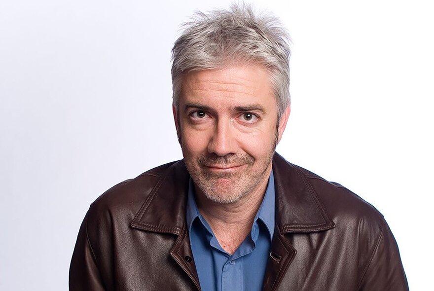 Portrait of comedian and author Sean Micallef.