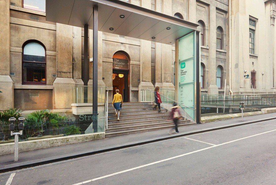 The Wheeler Centre building in a wing of the State Library of Victoria.