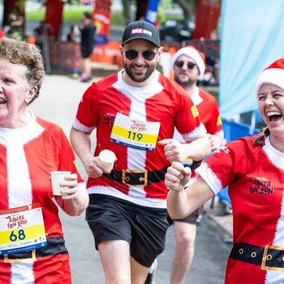 Vision Australia Santa Fun Run