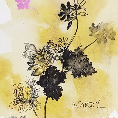 Introduction to Contemporary Native Plants Ink Painting