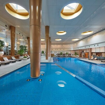 The pool at Crown Towers. 