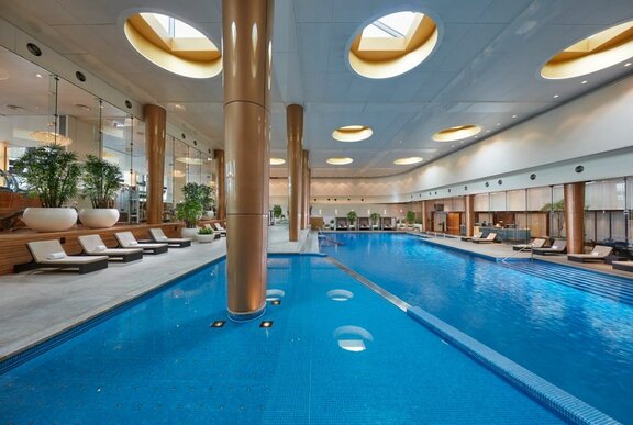 The pool at Crown Towers. 