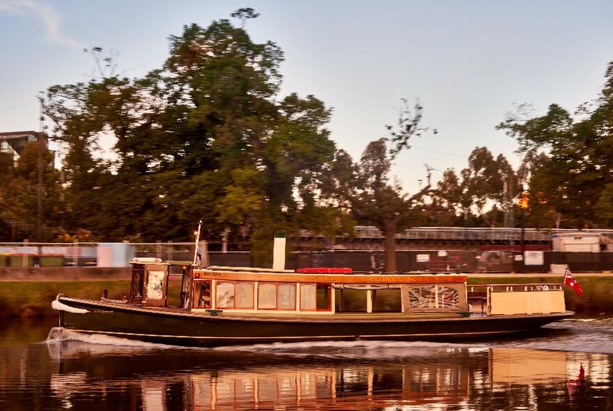 Boat on a river.