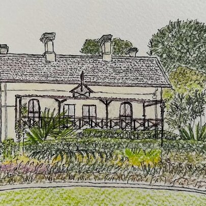 Let’s Sketch Gardens House Workshop