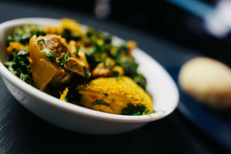 Egusi soup with assorted meat