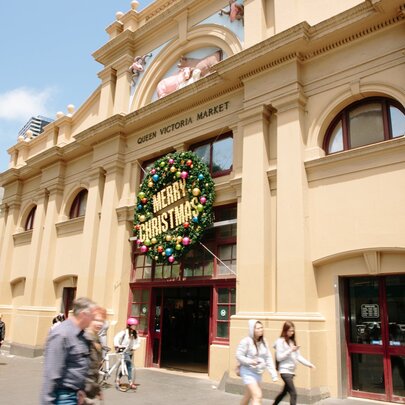 Christmas at Queen Vic Market
