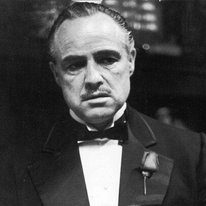 Marlon Brando as Vito Corleone in The Godfather.