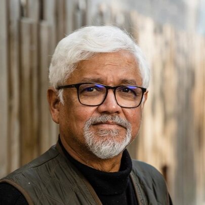 Portrait of acclaimed Indian writer, Amitav Ghosh.