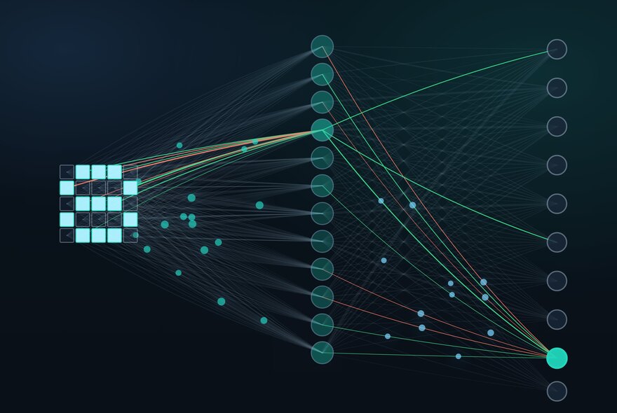 Graphic image of pulses on a screen.
